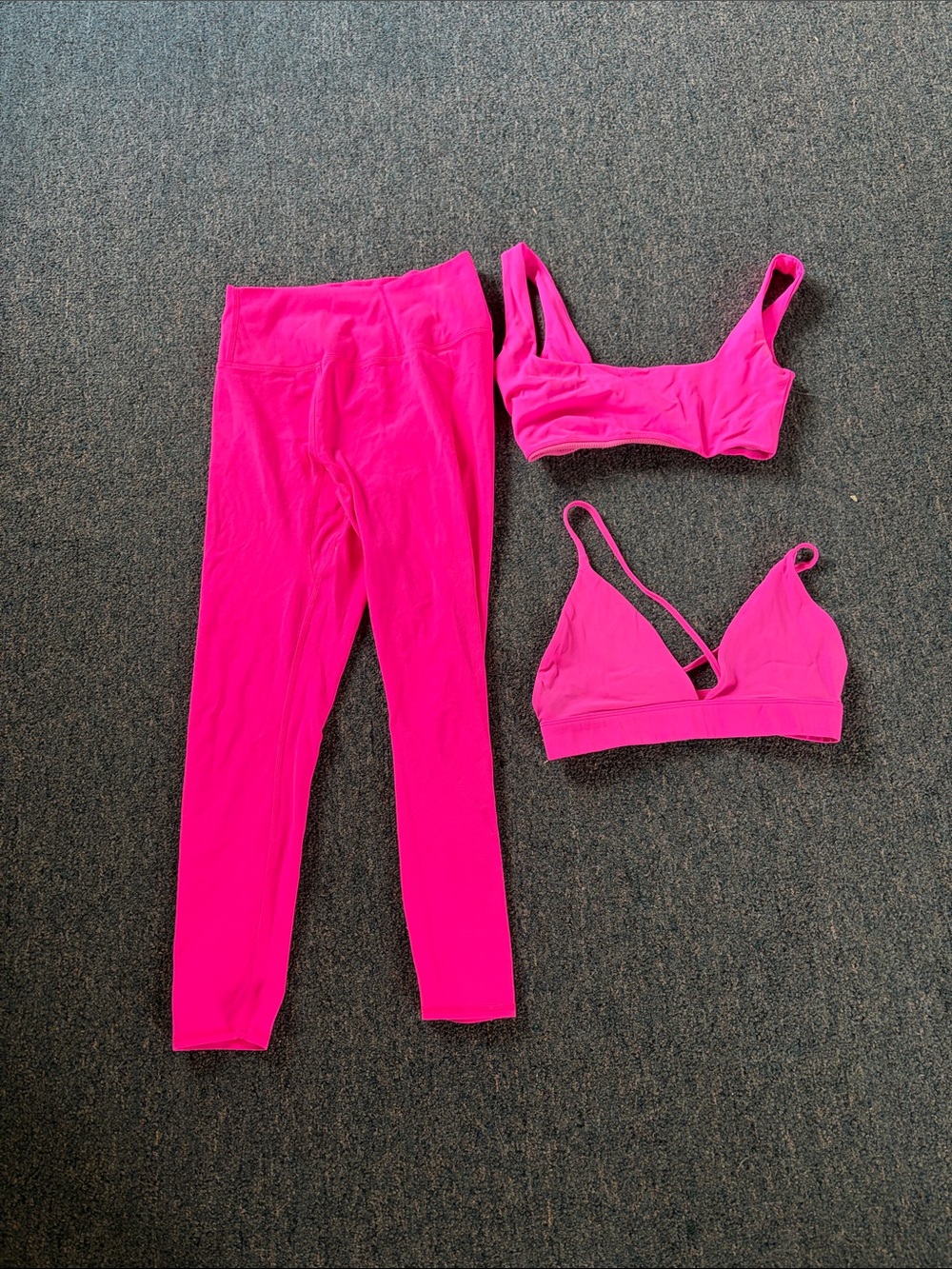 FP Movement by Free People Hot Pink Active Leggings & 2 Sports Bras